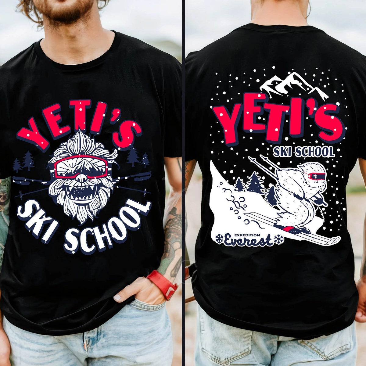 Two Sided Expedition Everest Yeti Ski School Shirt 1