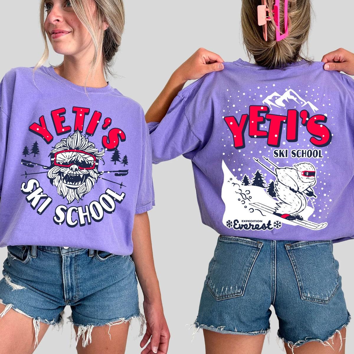 Two Sided Expedition Everest Yeti Ski School Shirt 2