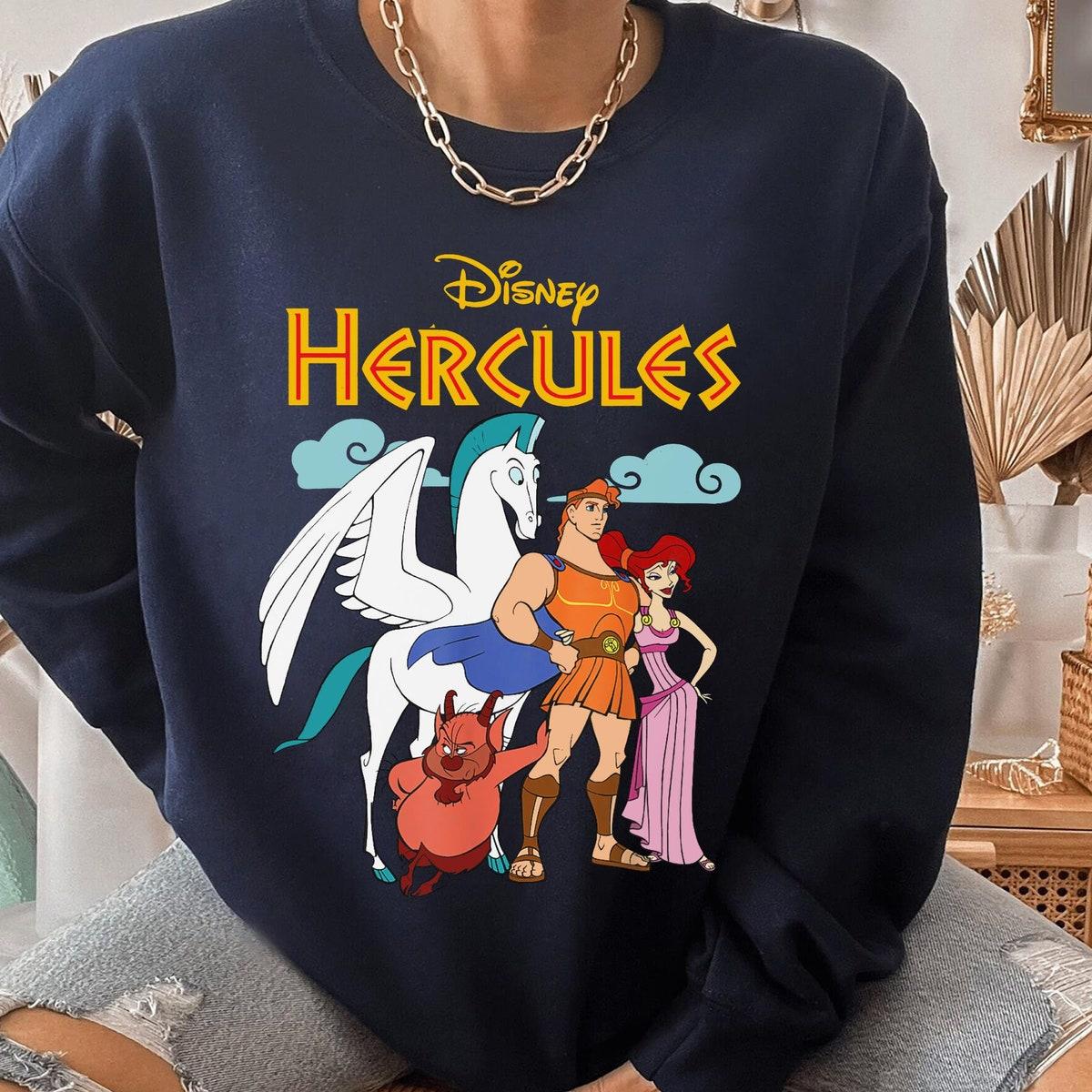 Two Sided Hercules Classic Hero Group Shot Shirt 4