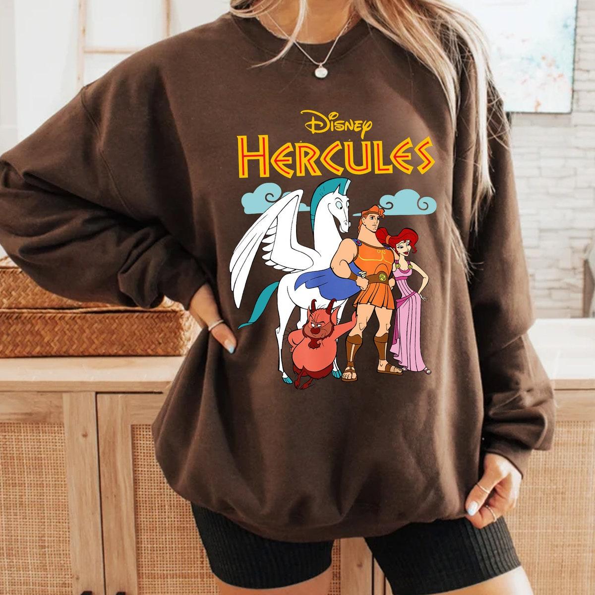 Two Sided Hercules Classic Hero Group Shot Shirt 6