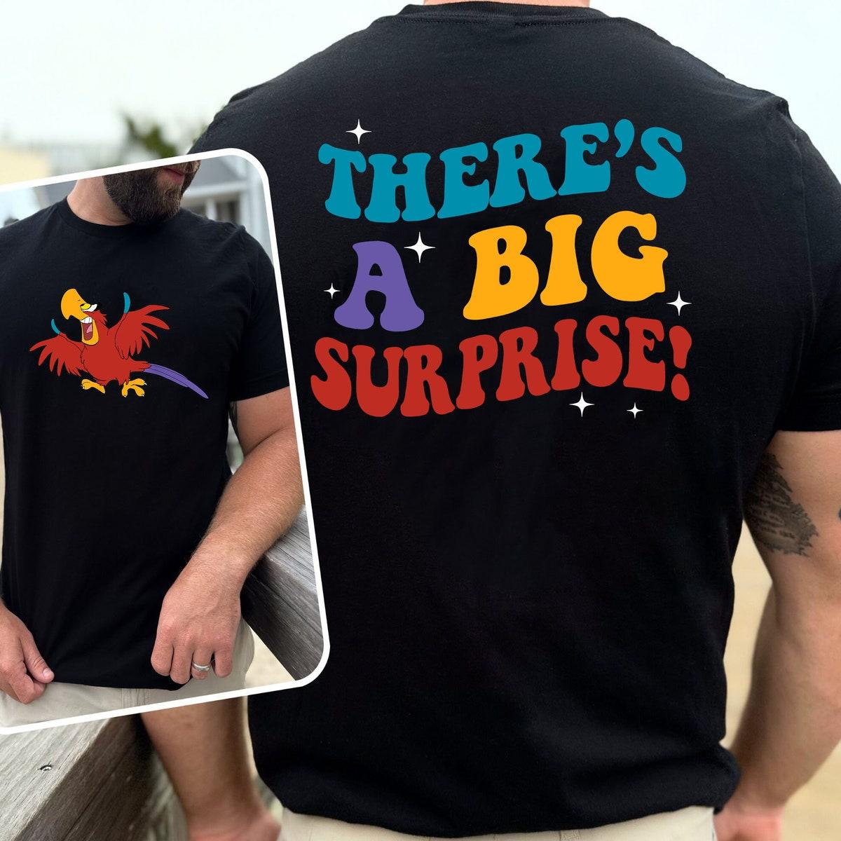 Two Sided Iago Parrot Costume There's A Big Surprise Aladdin Disney Shirt 3