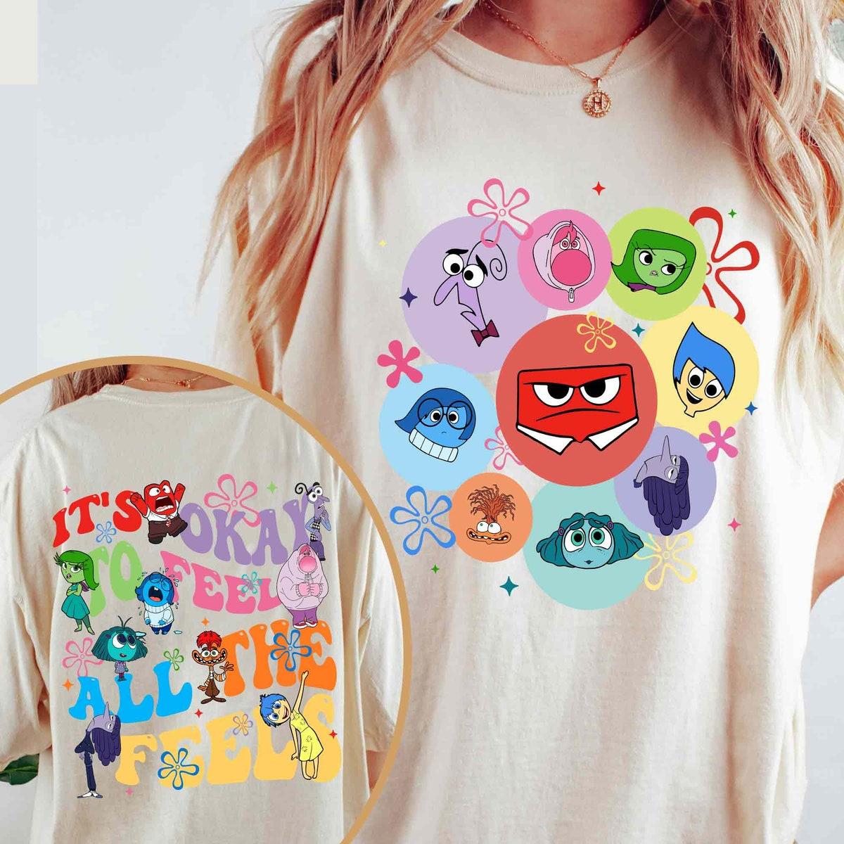 Two Sided Inside Out 2 Okay To Feel All The Feels Shirt 2