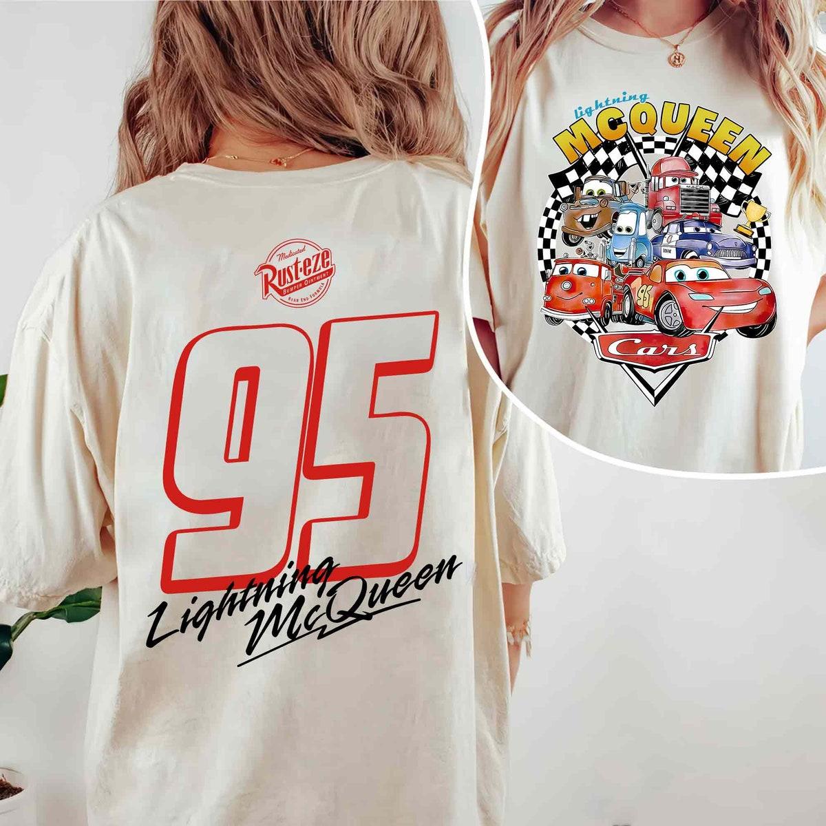 Two Sided Lightning Mcqueen 95 Radiator Springs Shirt 1