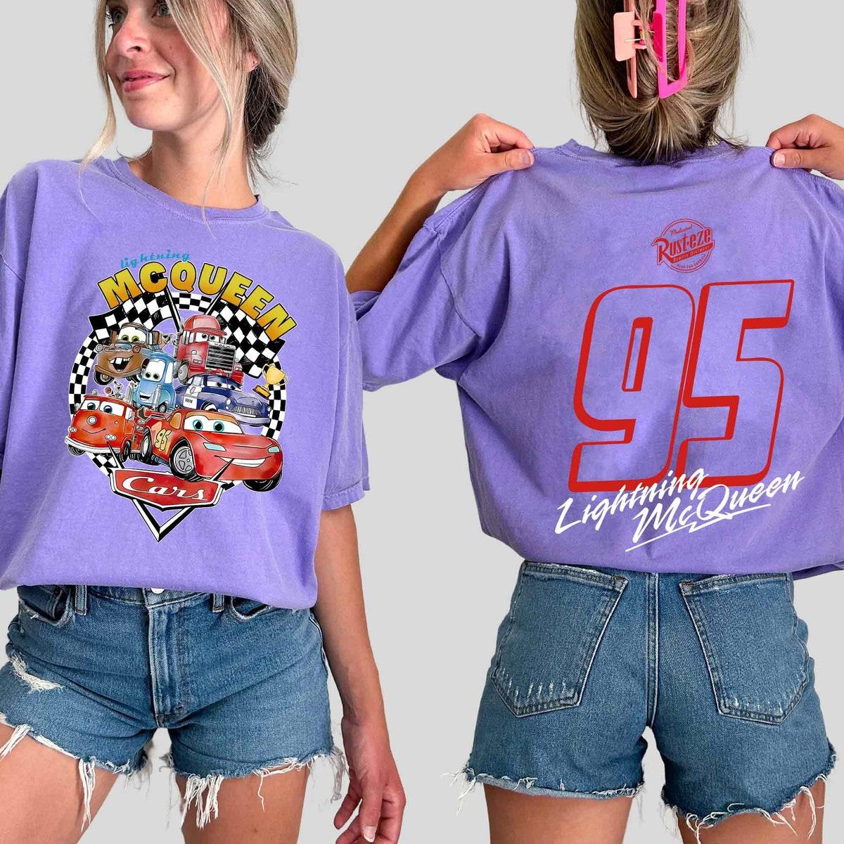 Two Sided Lightning Mcqueen 95 Radiator Springs Shirt 2