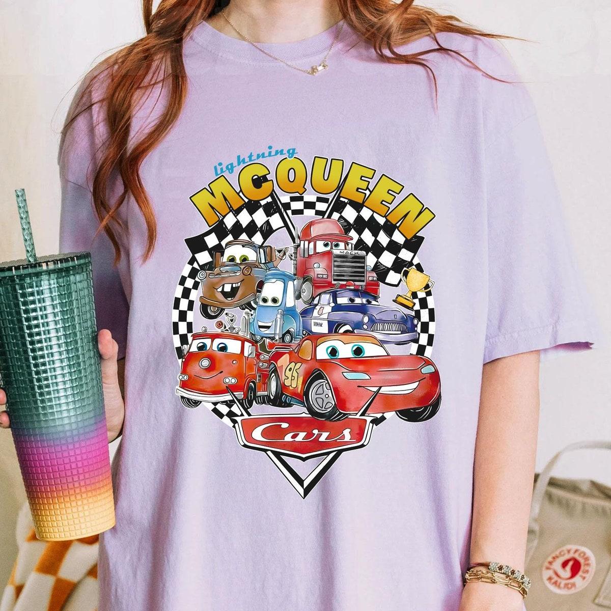 Two Sided Lightning Mcqueen 95 Radiator Springs Shirt 4