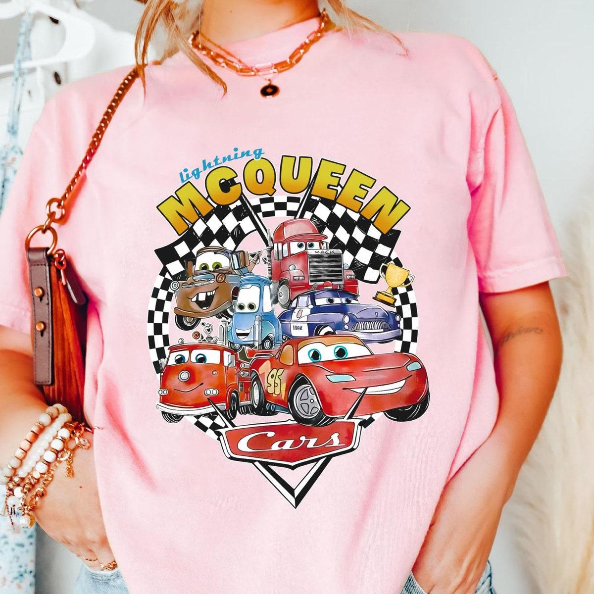 Two Sided Lightning Mcqueen 95 Radiator Springs Shirt 6