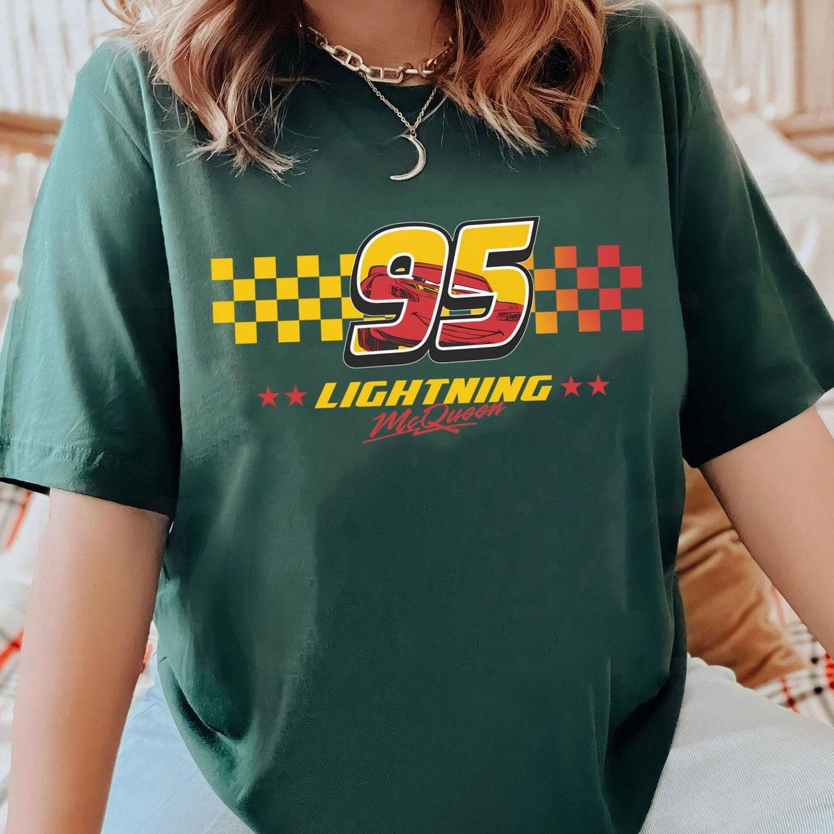 Two Sided Lightning Mcqueen 95 Shirt Cars Rusteze Disney Shirt 5