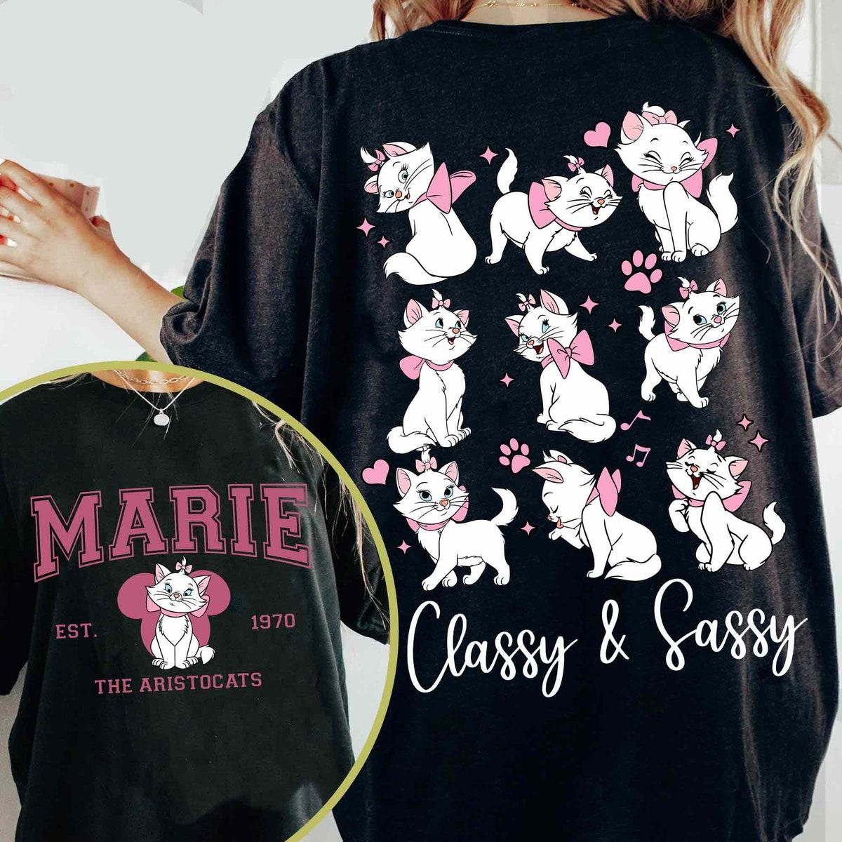 Two Sided Marie Cat Emotions Classy And Sassy The Aristocats Shirt 2