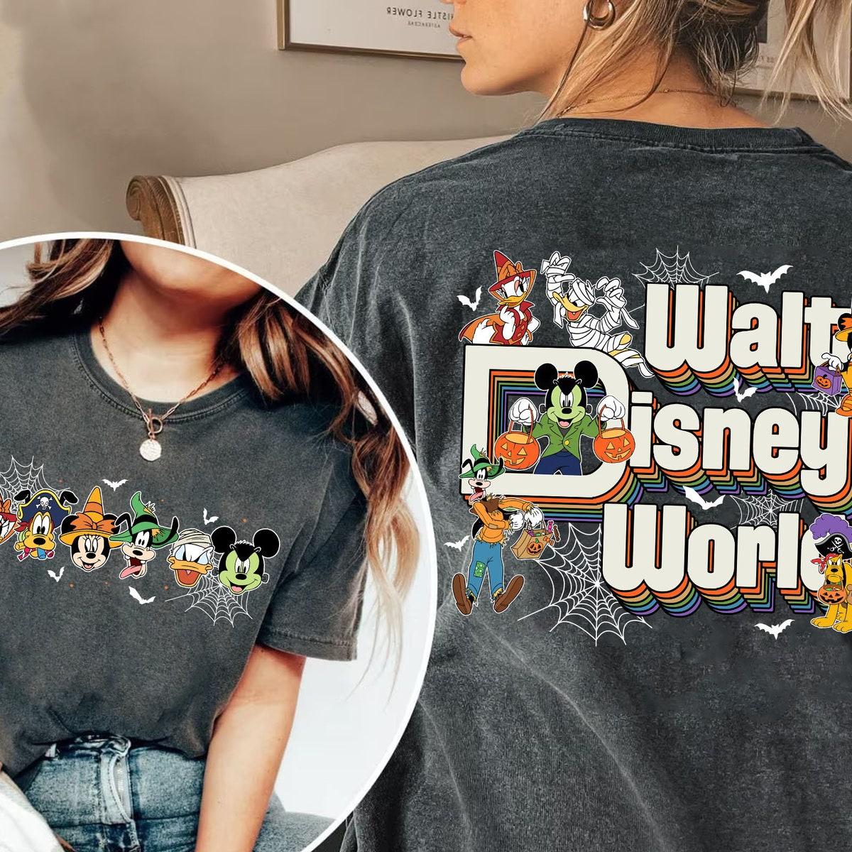 Two Sided Mickey And Friends Walt Disney World Halloween Shirt 2