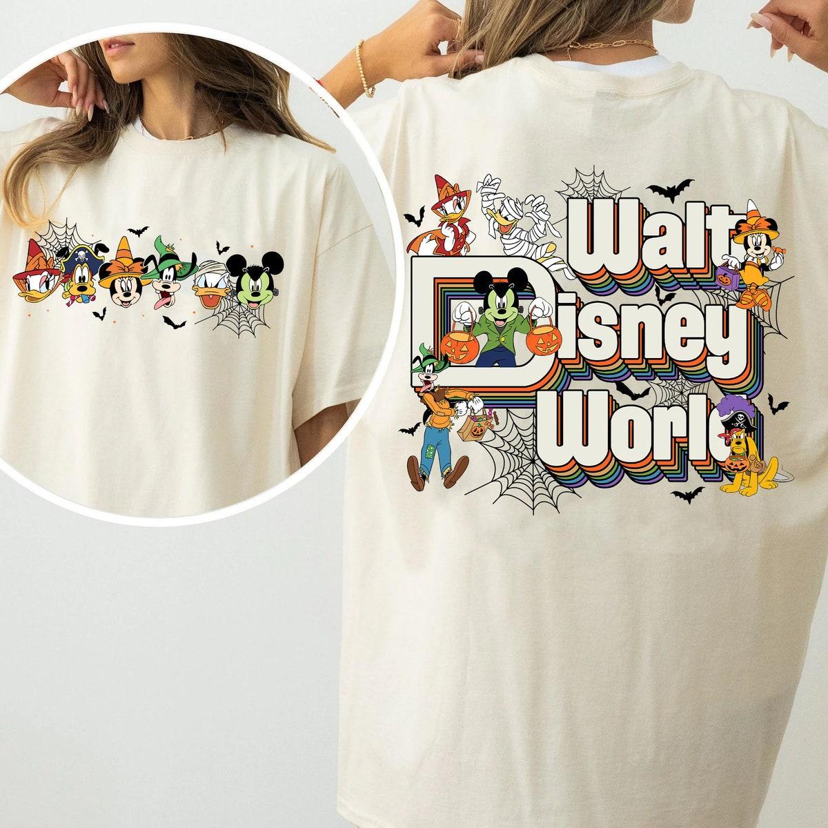 Two Sided Mickey And Friends Walt Disney World Halloween Shirt 3