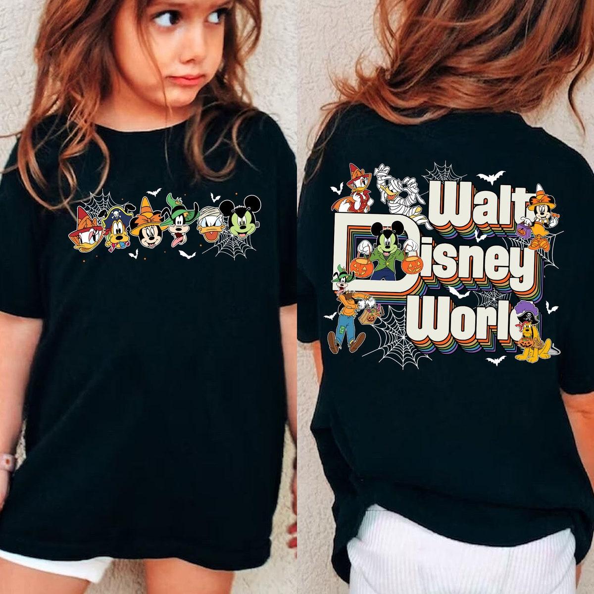 Two Sided Mickey And Friends Walt Disney World Halloween Shirt 4