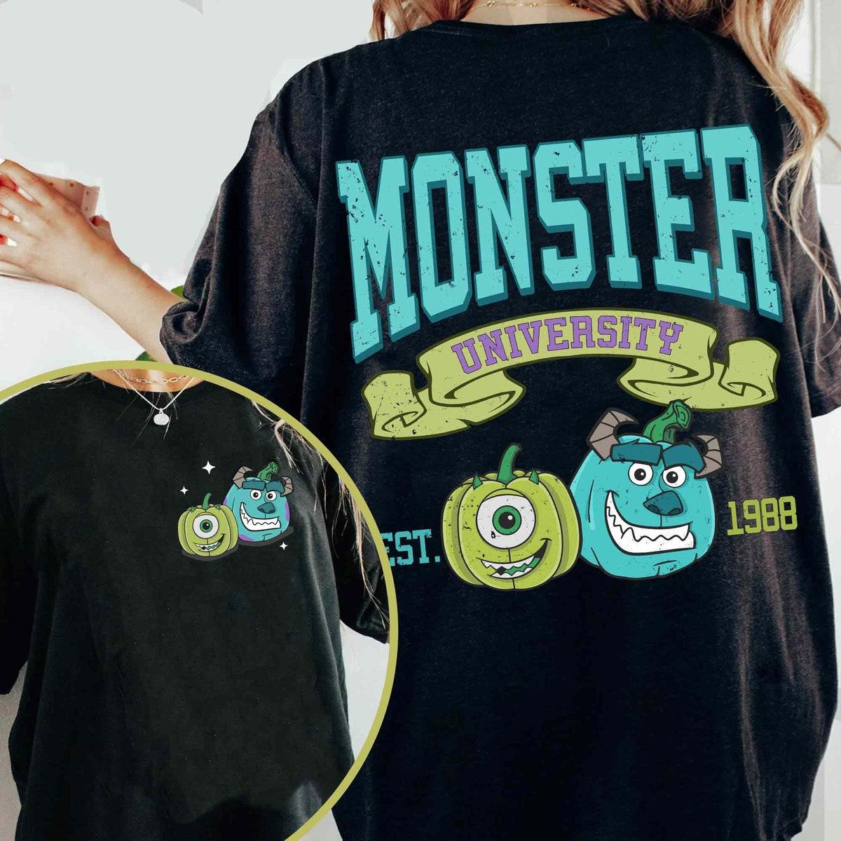 Two Sided Monster Inc Halloweentown University Est 1998 Shirt 1