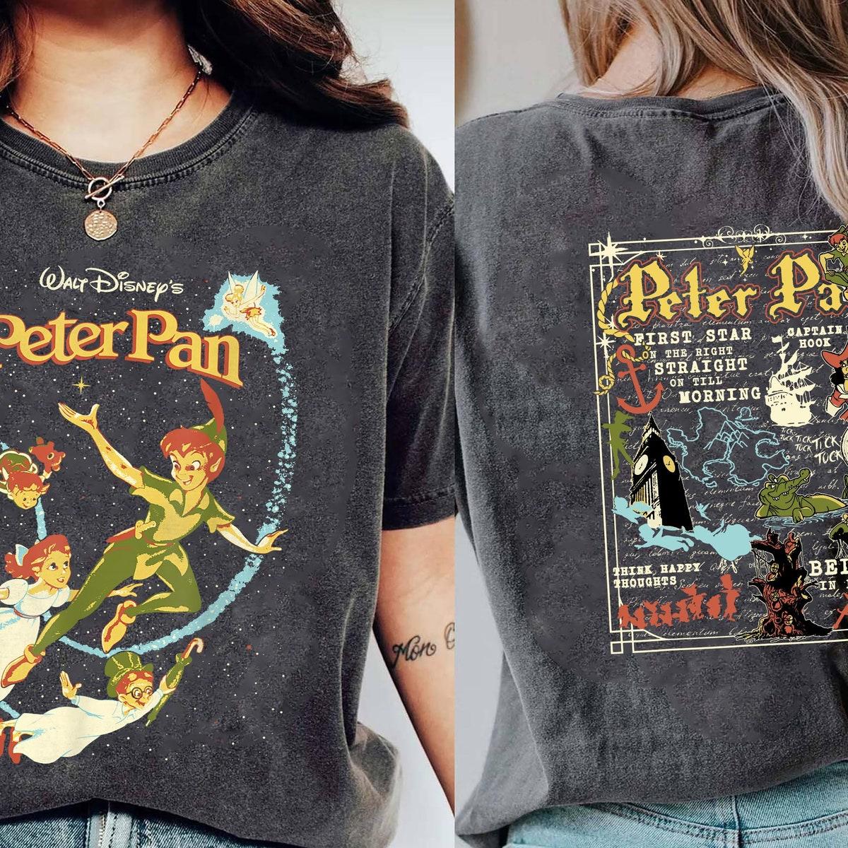 Two Sided Peter Pan Darling Flight A Traveler's Guide To Never Land Shirt 1