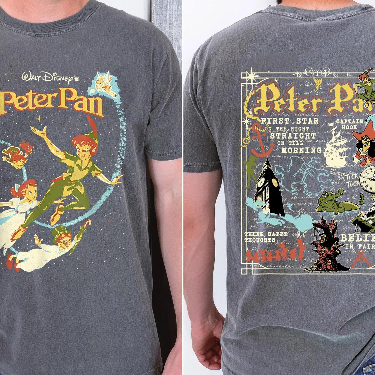 Two Sided Peter Pan Darling Flight A Traveler's Guide To Never Land Shirt 2