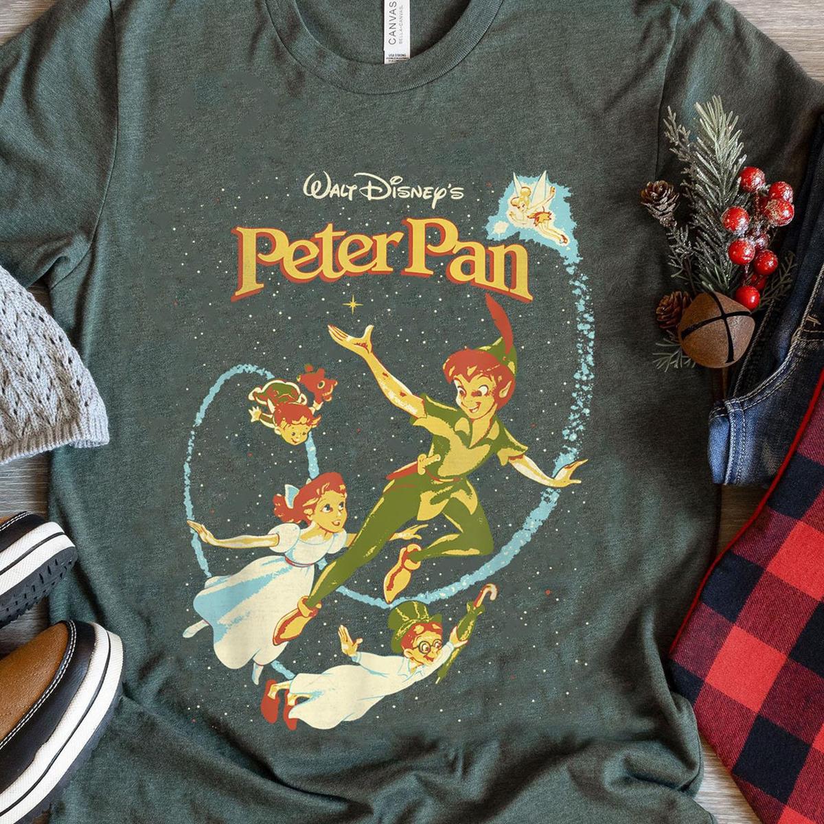 Two Sided Peter Pan Darling Flight A Traveler's Guide To Never Land Shirt 4