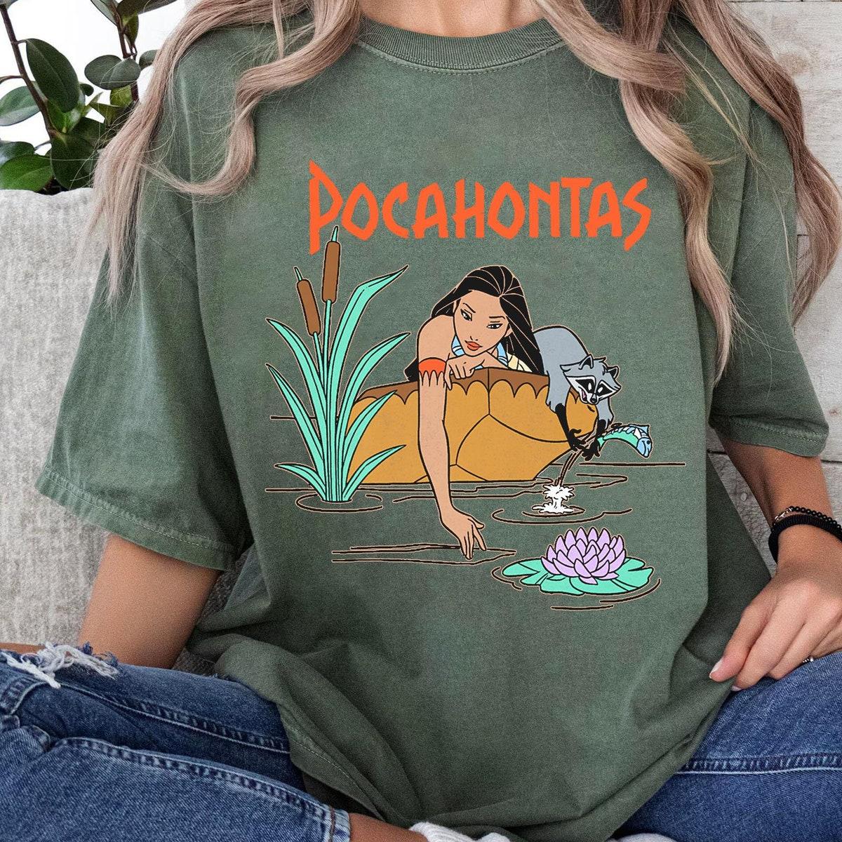 Two Sided Pocahontas Meeko Afternoon Dreaming Colors Of The Wind Shirt 3