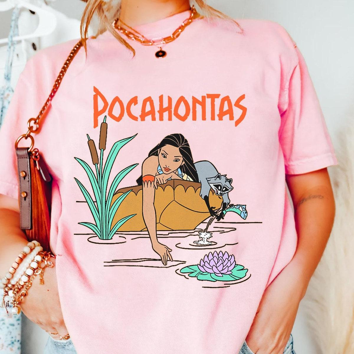 Two Sided Pocahontas Meeko Afternoon Dreaming Colors Of The Wind Shirt 4