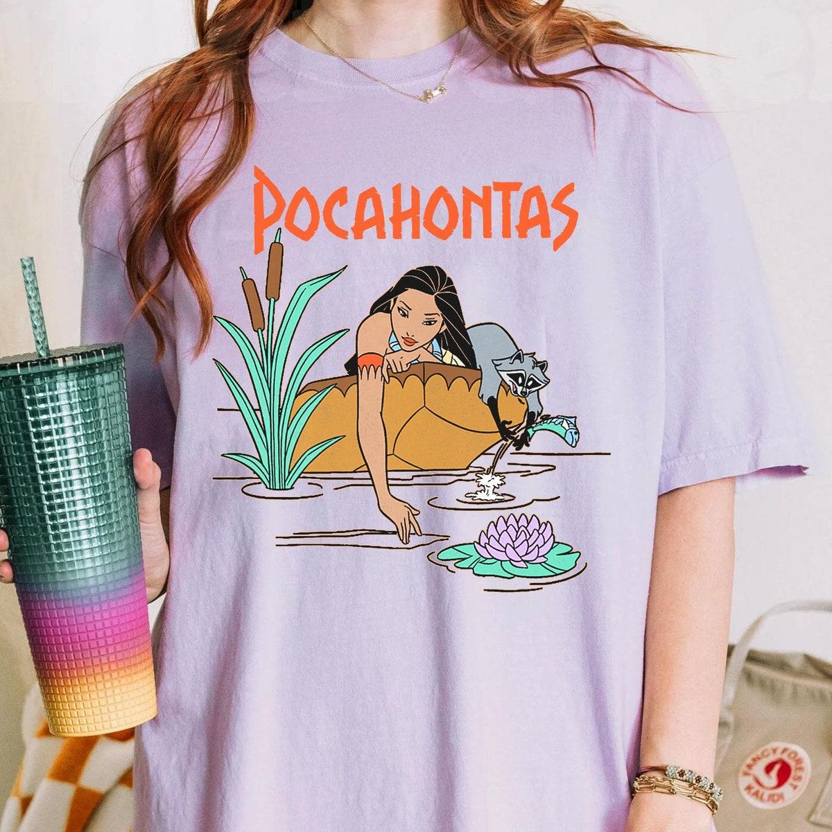 Two Sided Pocahontas Meeko Afternoon Dreaming Colors Of The Wind Shirt 5