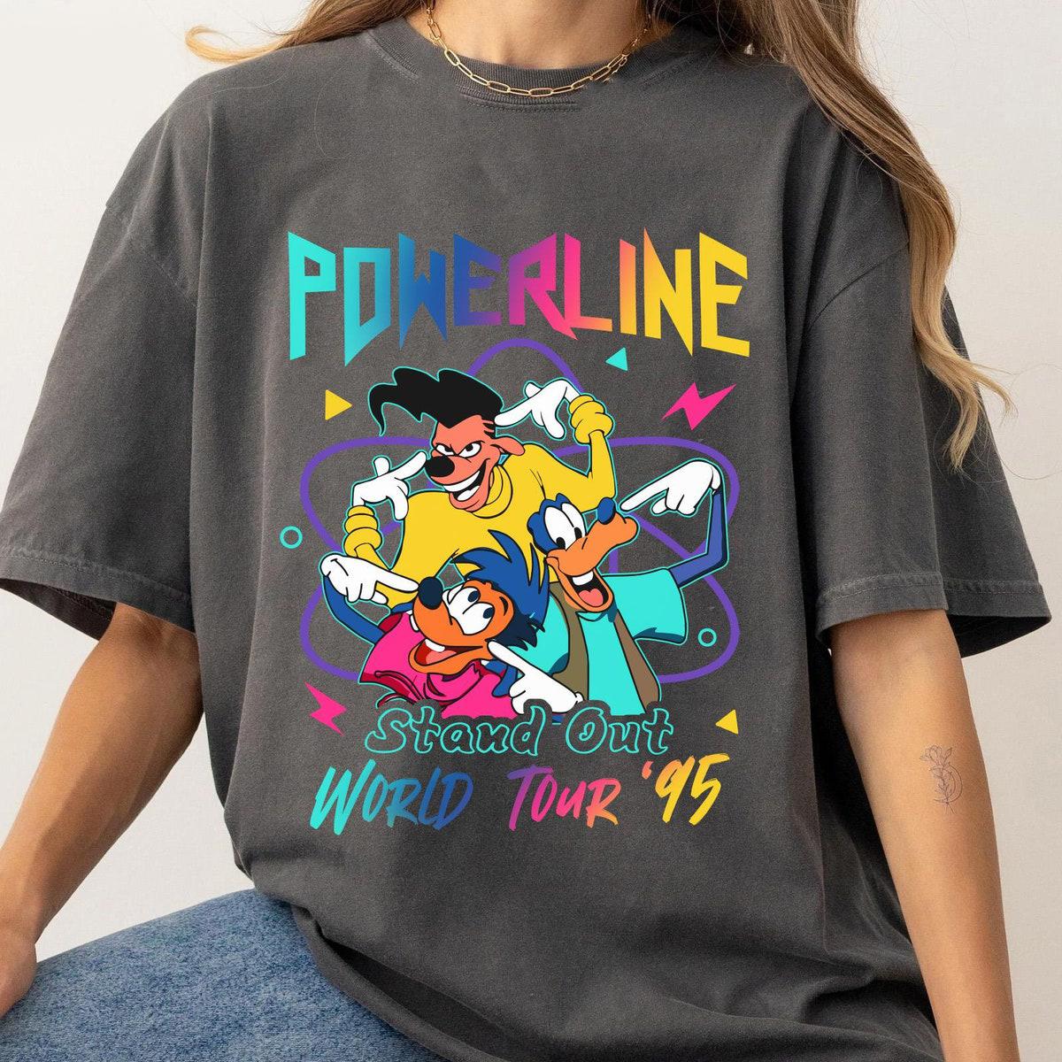 Two Sided Powerline Max Goofy Stand Out World Tour 95 Shirt 2