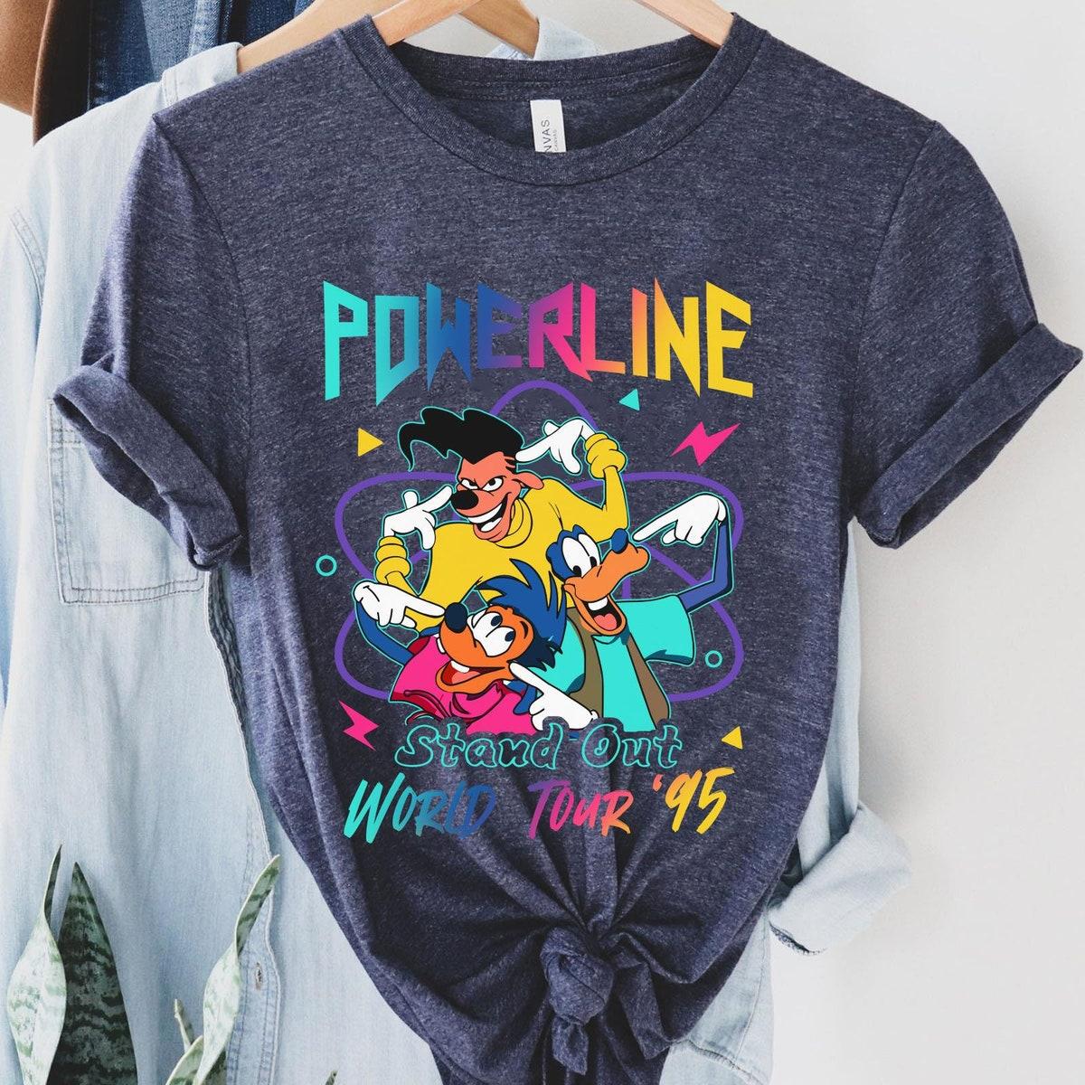 Two Sided Powerline Max Goofy Stand Out World Tour 95 Shirt 3