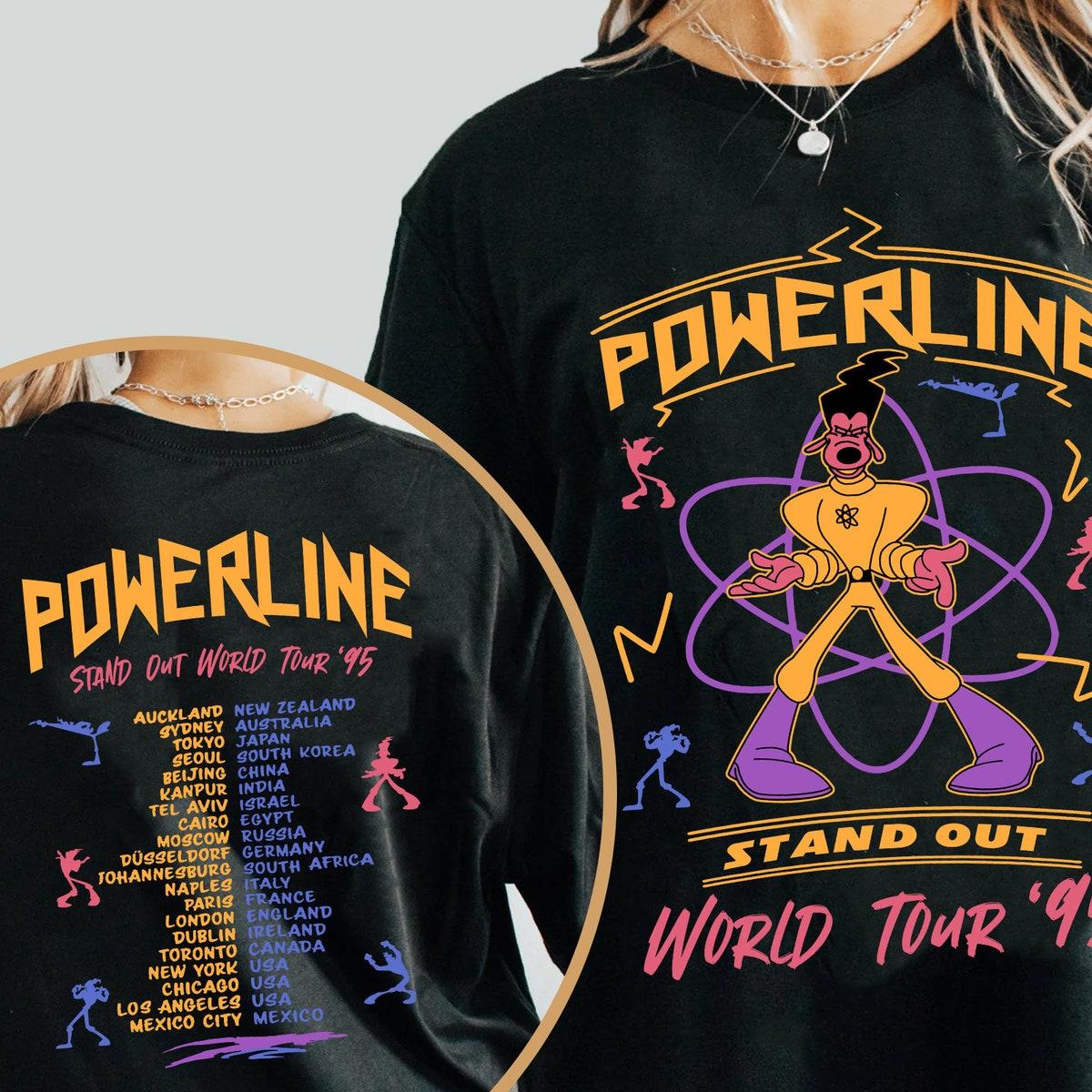 Two Sided Retro A Goofy Movie Powerline Shirt 1