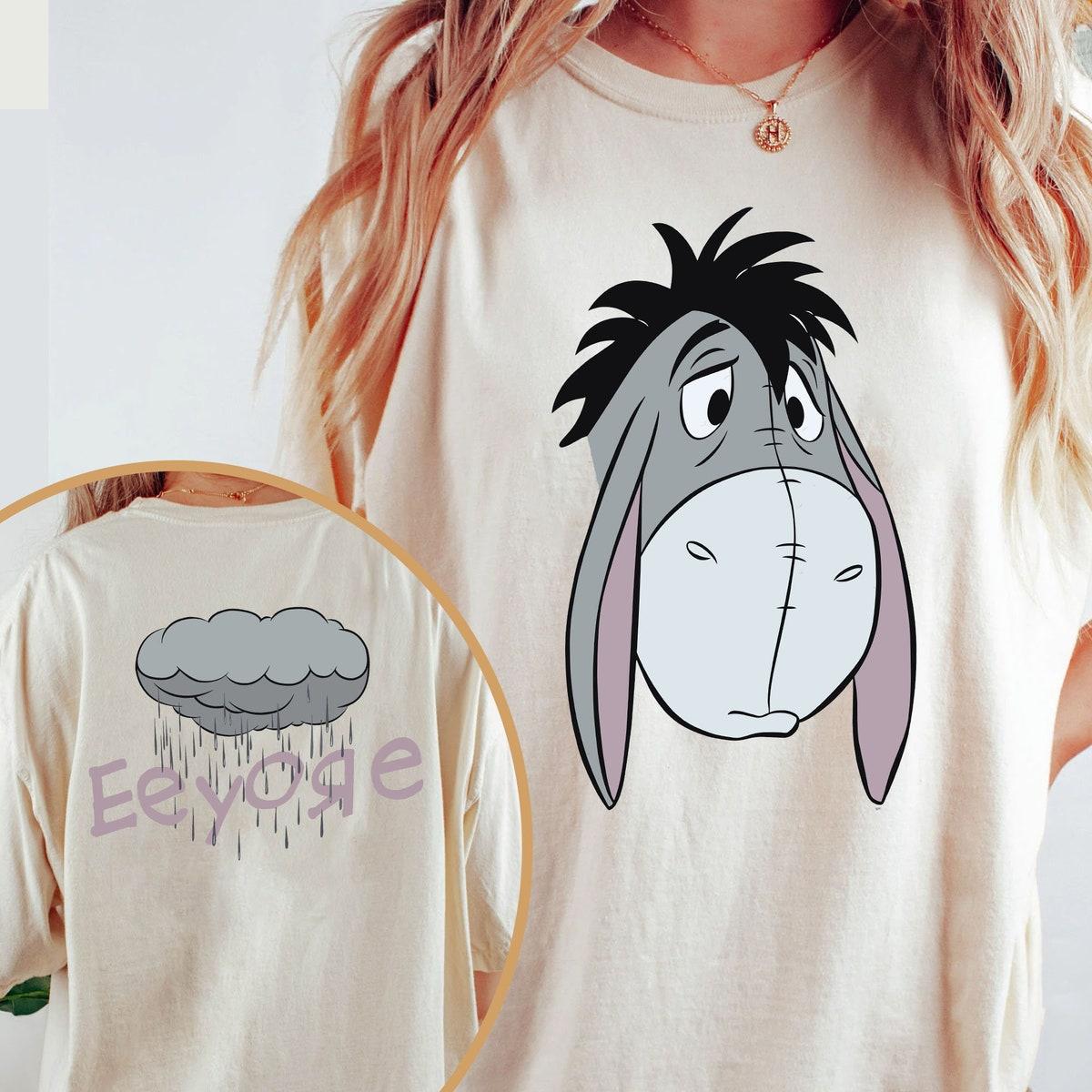 Two Sided Sketch Eeyore Big Face Shirt 1