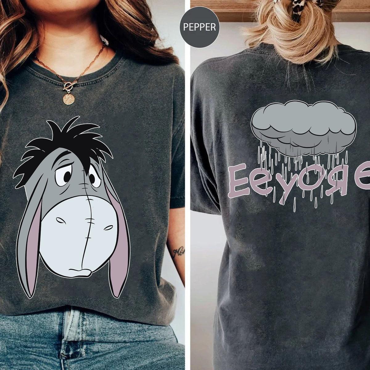 Two Sided Sketch Eeyore Big Face Shirt 2