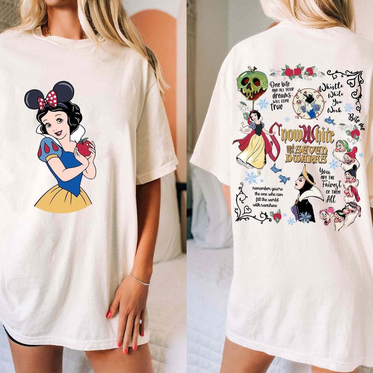 Two Sided Snow White Princess Fairest Of Them Shirt 2