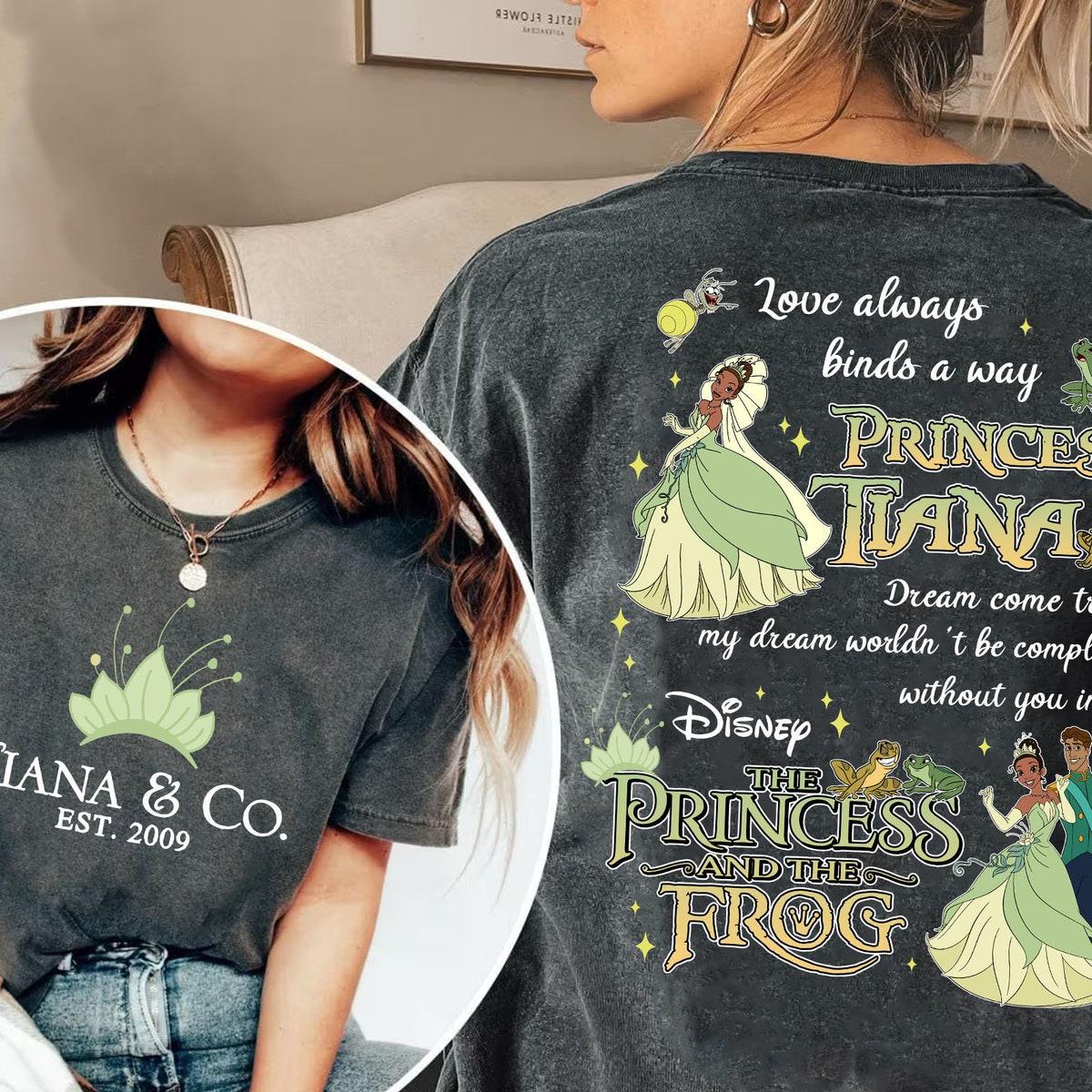 Two Sided Tiana Princess Dreams Come True Shirt 3