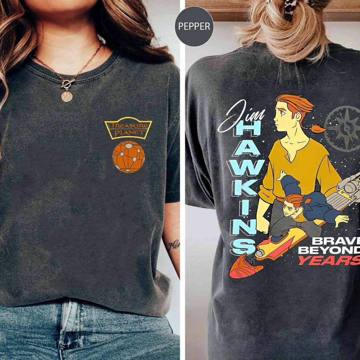 Two Sided Treasure Planet Jim Hawkins Double Portrait Brave Beyond Years Shirt 1