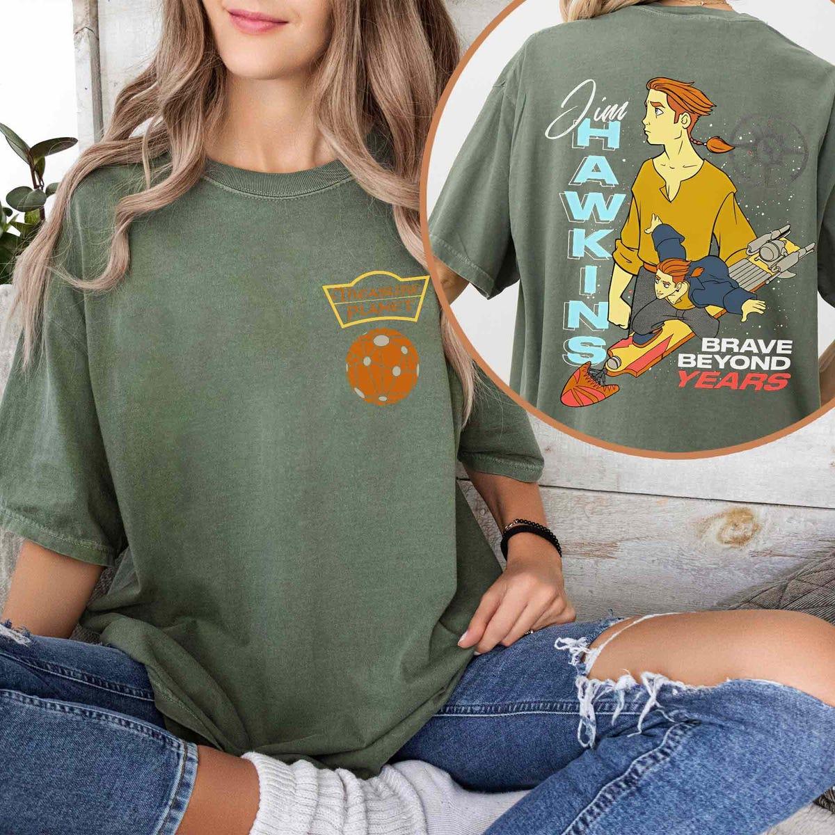 Two Sided Treasure Planet Jim Hawkins Double Portrait Brave Beyond Years Shirt 2