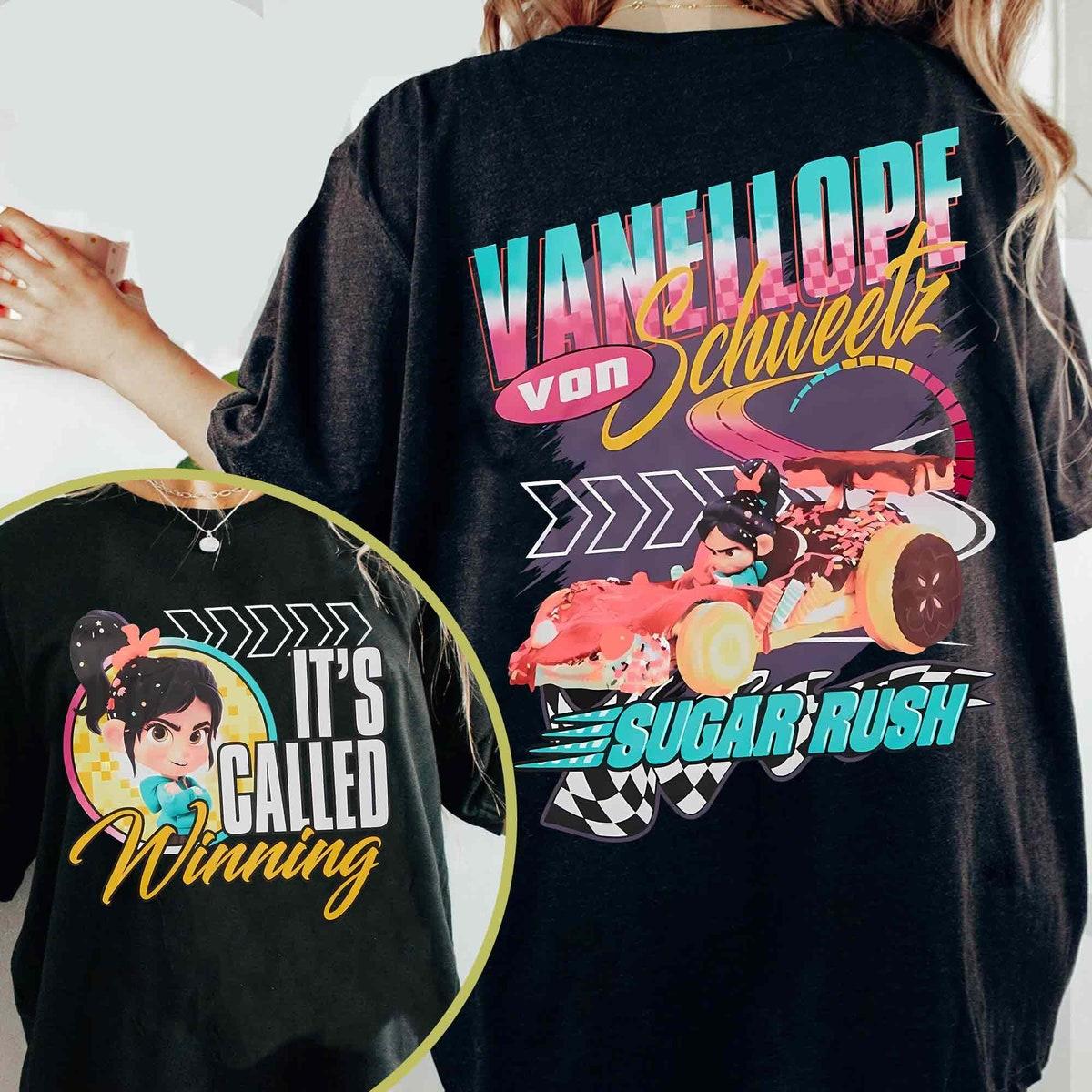 Two Sided Vanellope Racing Wreck it Ralph Sugar Rush Shirt 1