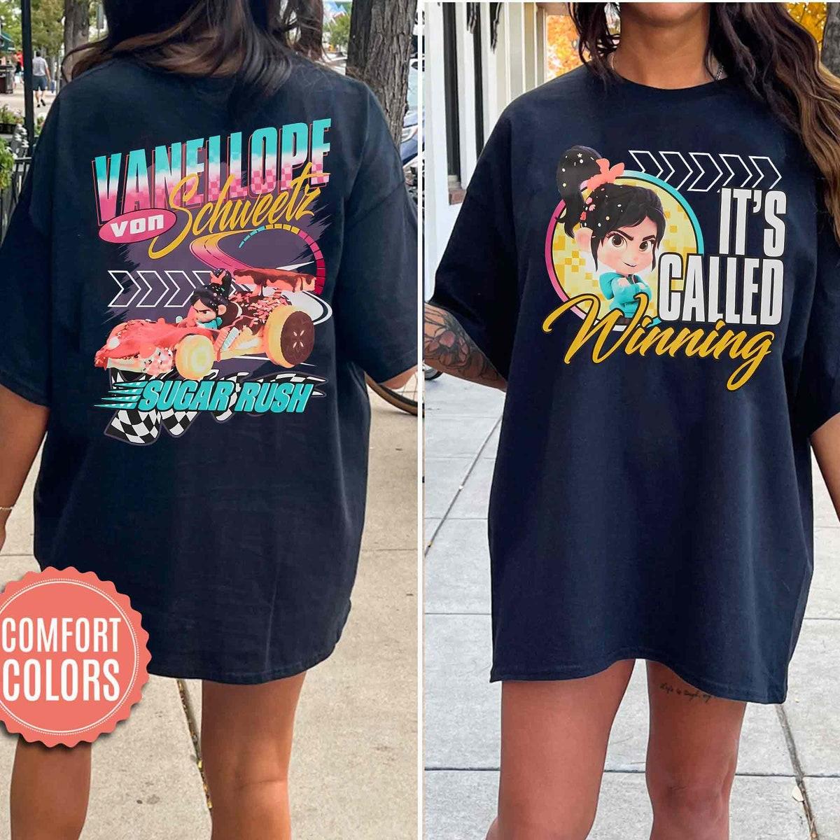 Two Sided Vanellope Racing Wreck it Ralph Sugar Rush Shirt 2