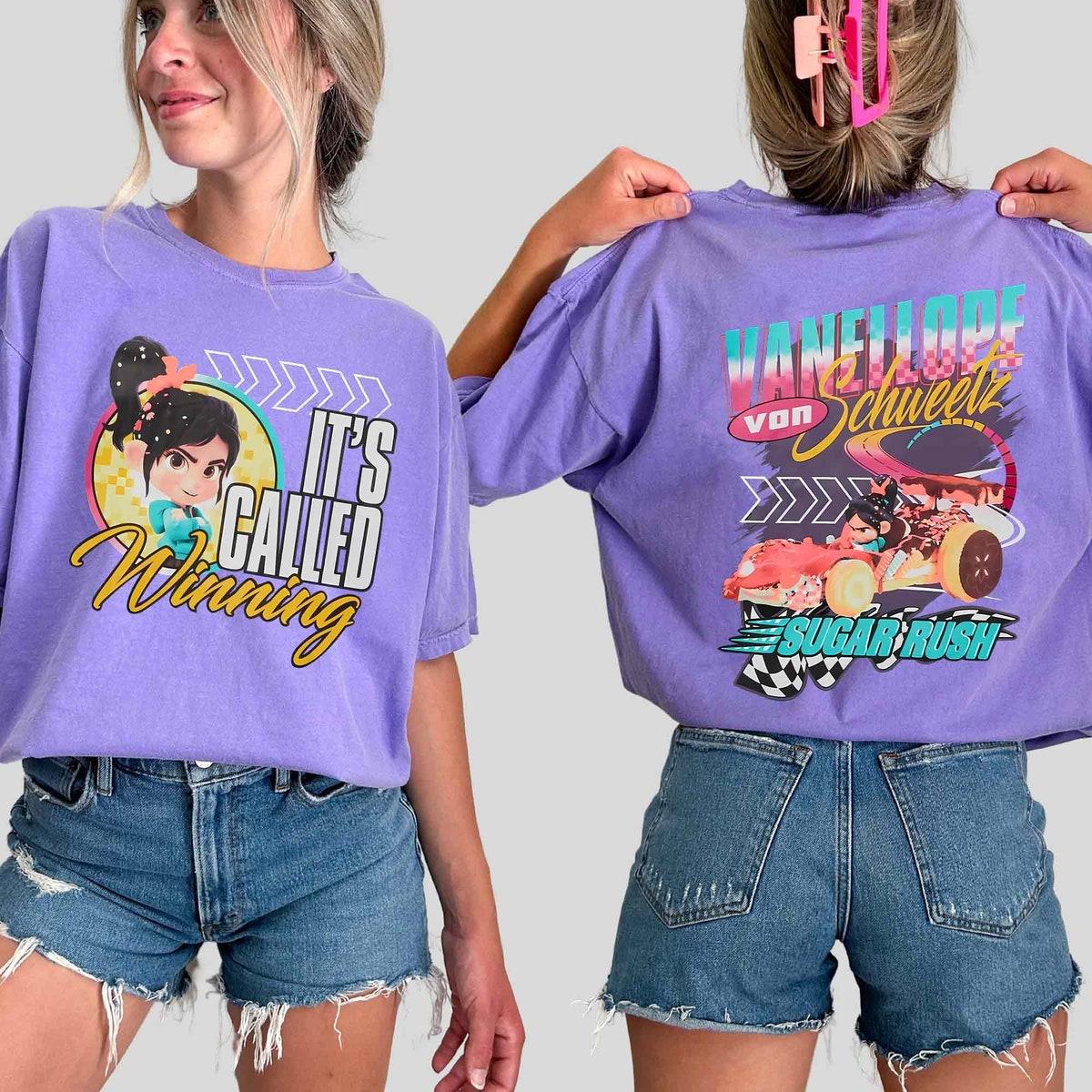 Two Sided Vanellope Racing Wreck it Ralph Sugar Rush Shirt 3