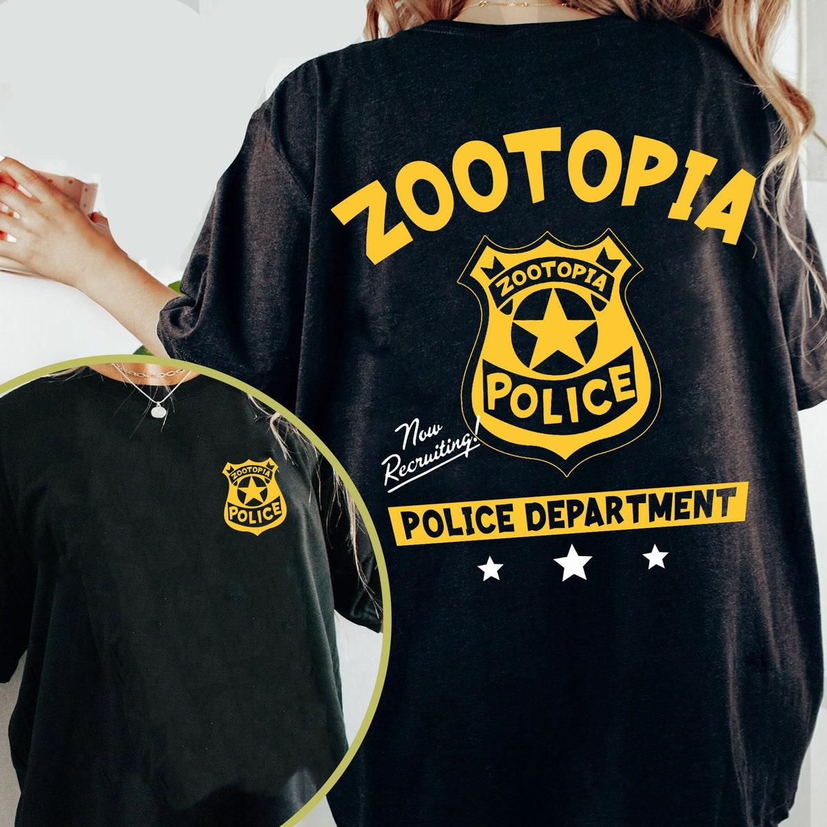 Two Sided Zootopia Police Department Badge Shirt 1