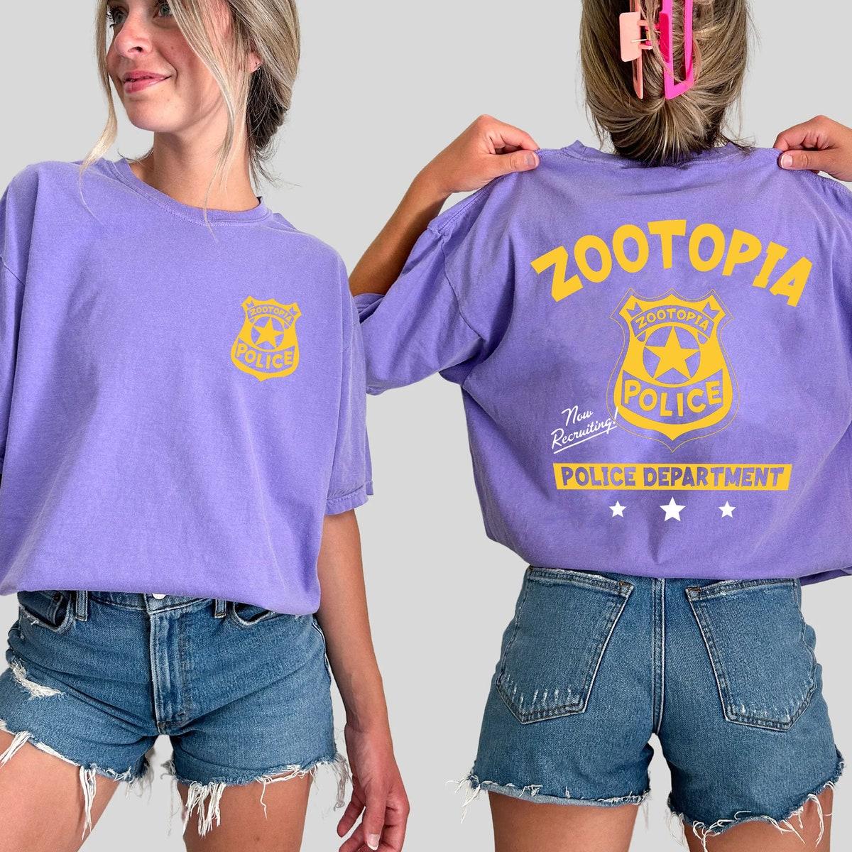 Two Sided Zootopia Police Department Badge Shirt 2