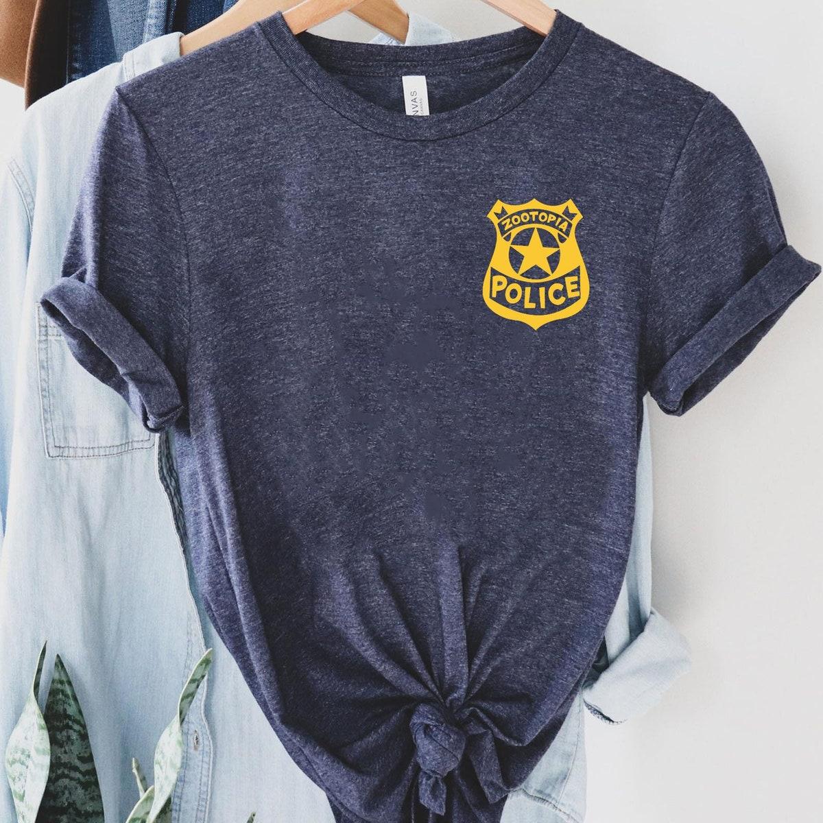 Two Sided Zootopia Police Department Badge Shirt 3