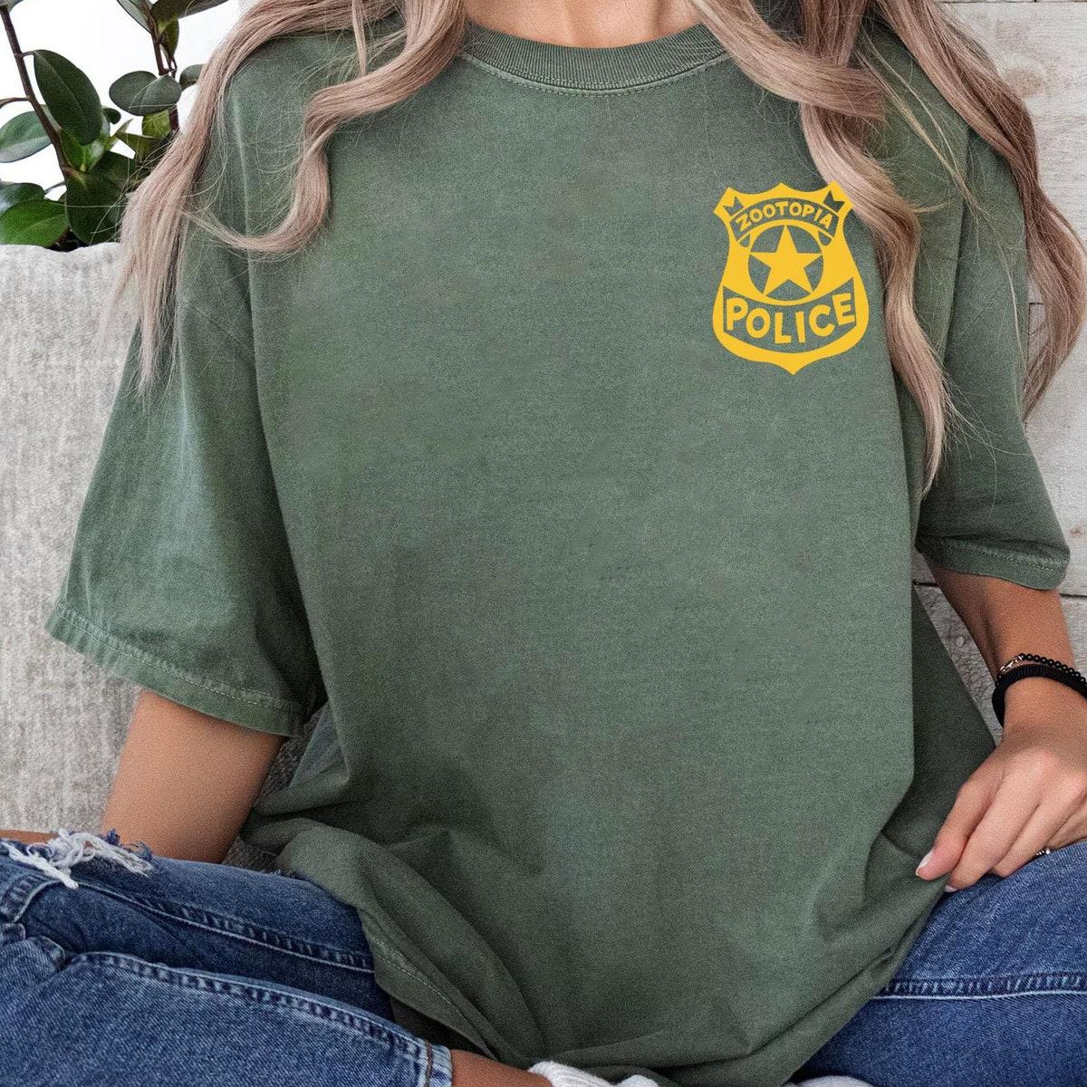 Two Sided Zootopia Police Department Badge Shirt 4