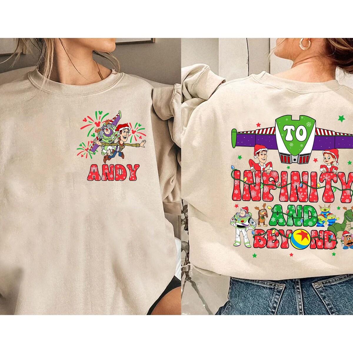 Two sided Disney Toy Story Merry Christmas Shirt 3