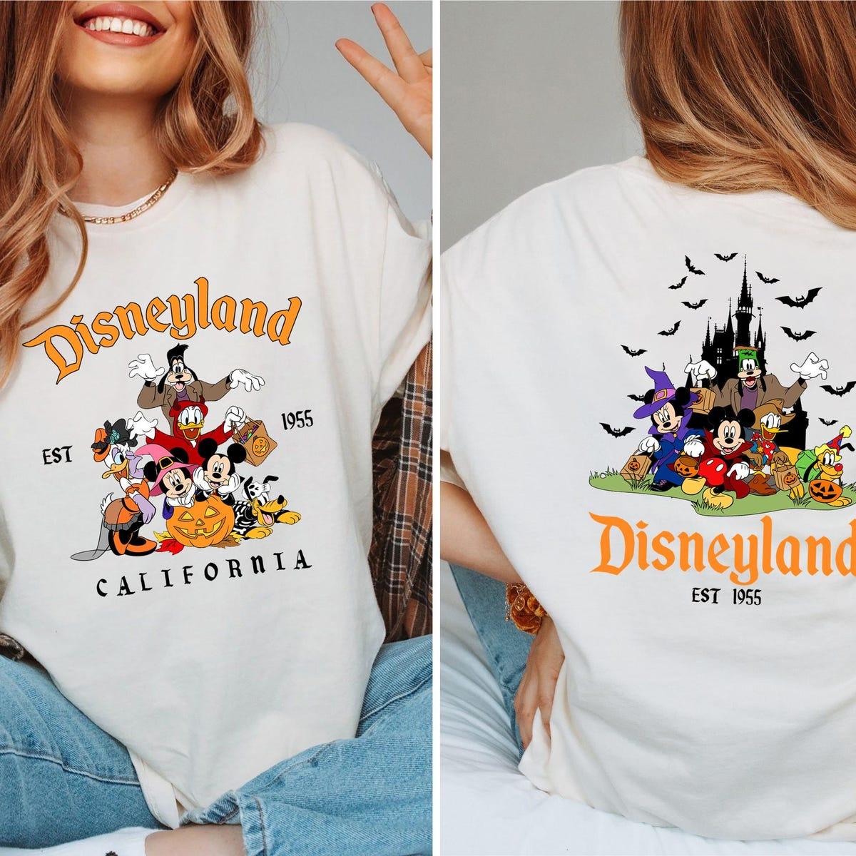 Two sided Disneyland California Mickey And Friends Halloween Shirt 2