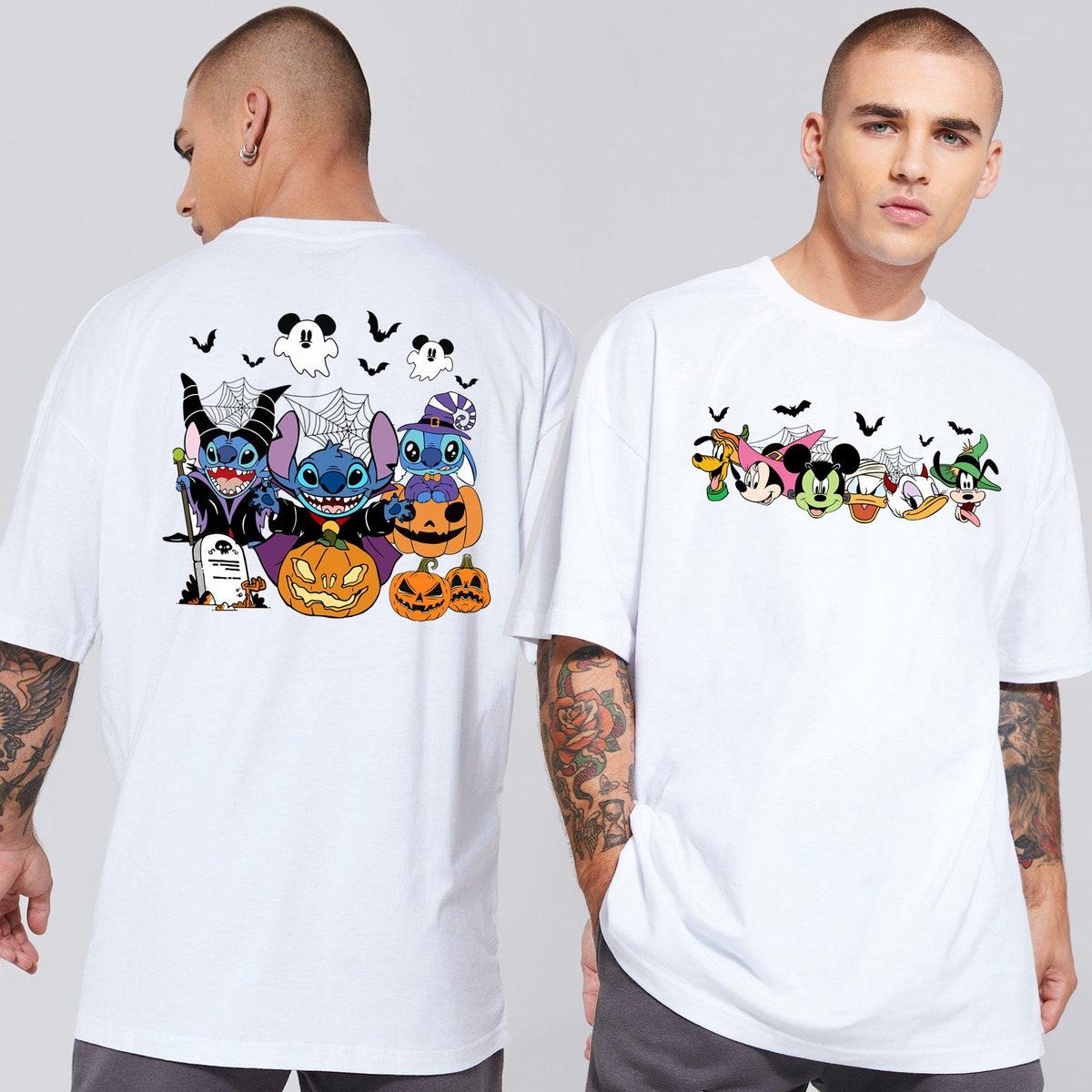 Two sided Mickey Pumpkin Halloween Shirt 2