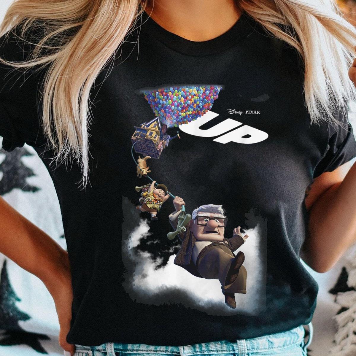 Up Movie Poster Group Shot Graphic Shirt 1