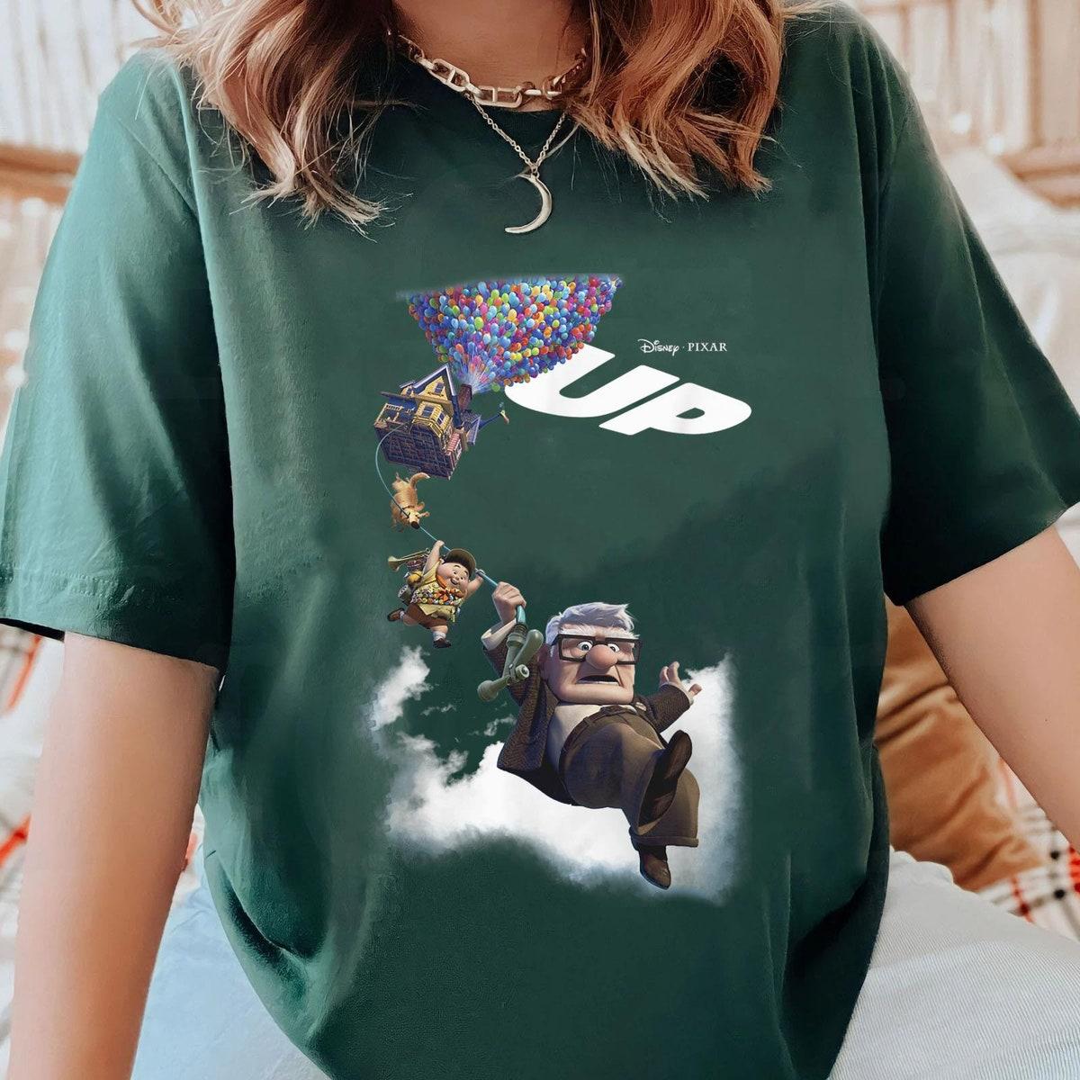 Up Movie Poster Group Shot Graphic Shirt 3