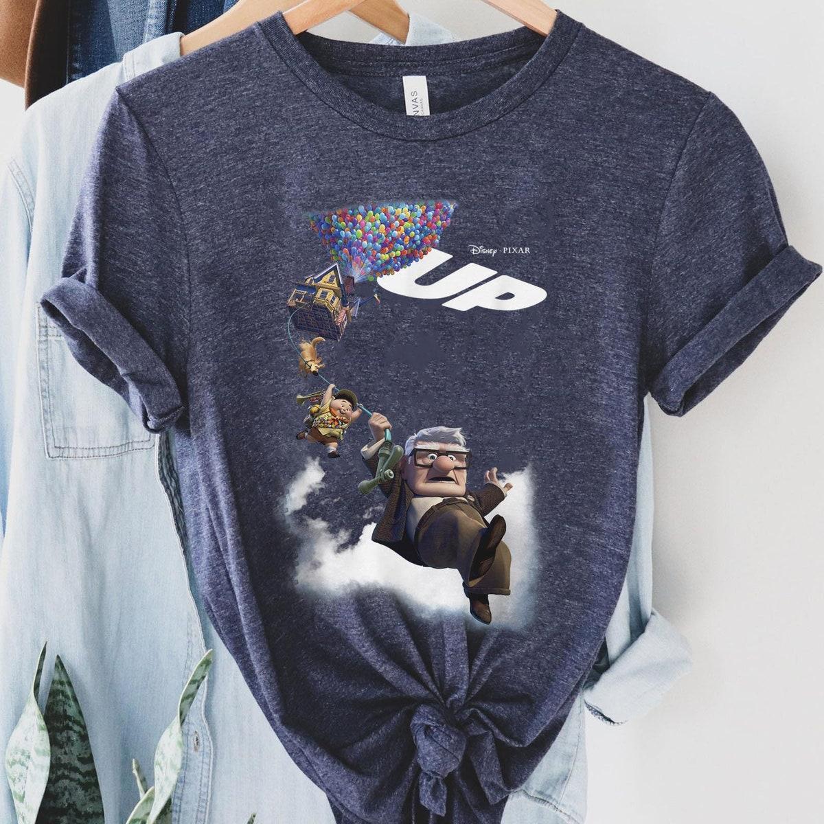 Up Movie Poster Group Shot Graphic Shirt 5