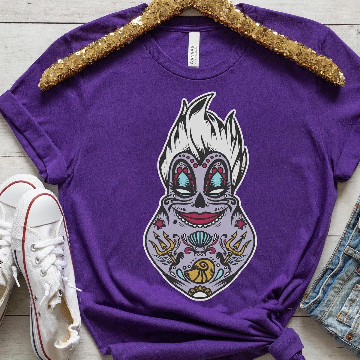 Ursula Sugar Skull The Little Mermaid Shirt 1