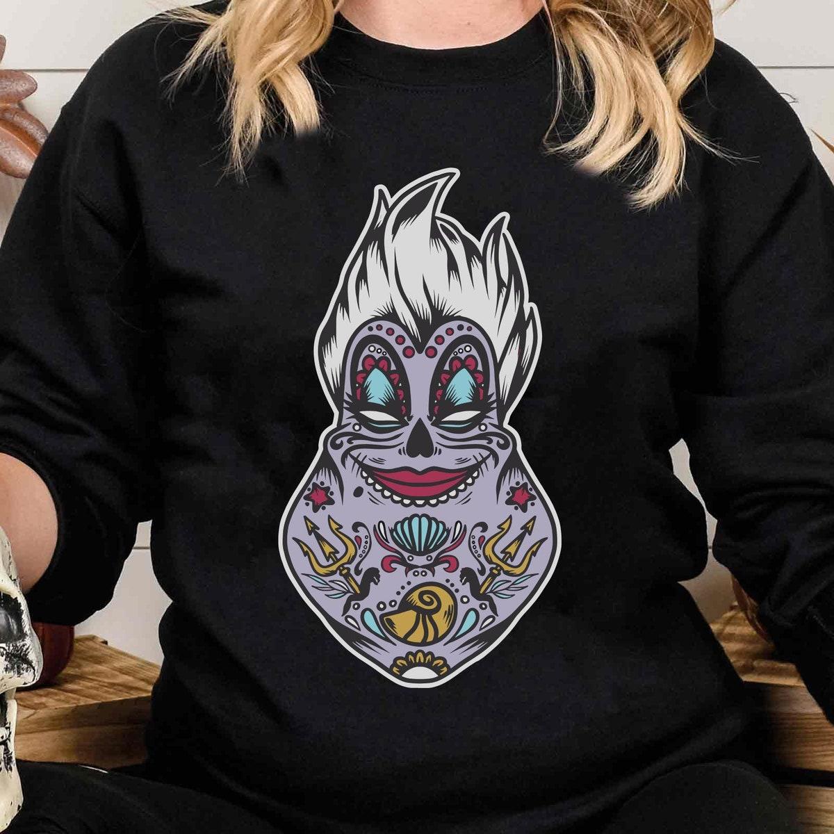 Ursula Sugar Skull The Little Mermaid Shirt 4