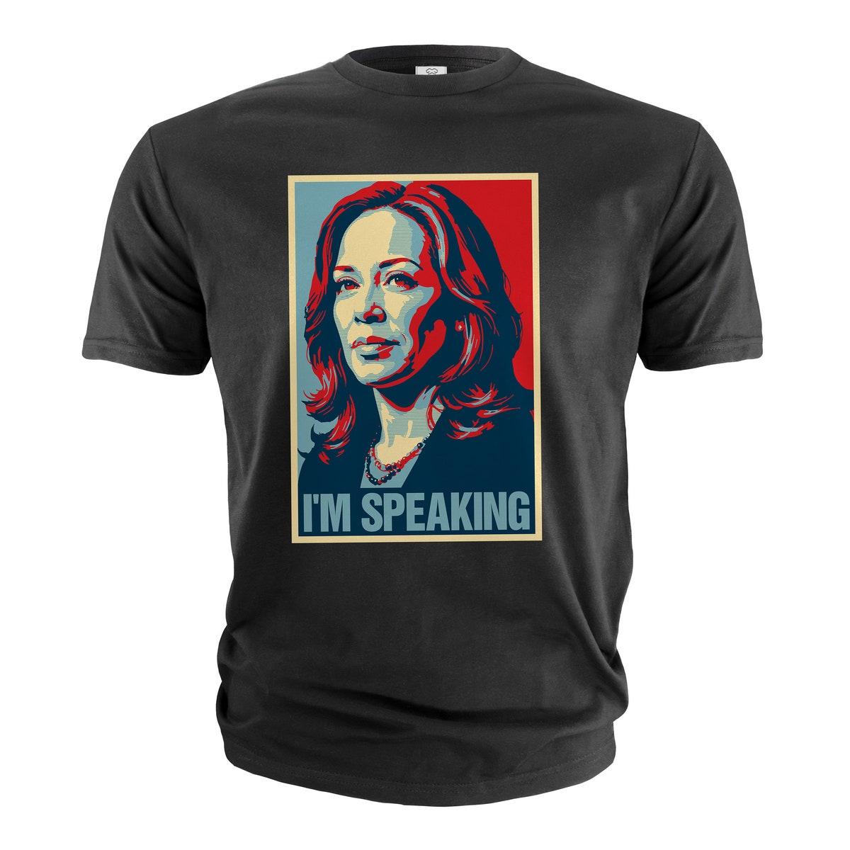 Us Presidential Elections Harris 2024 Democratic Party I'm Speaking Tee 3