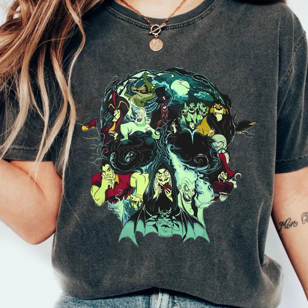 Villains Ursula Scar Gaston Evil Queen Jafar Hades Shirt 1