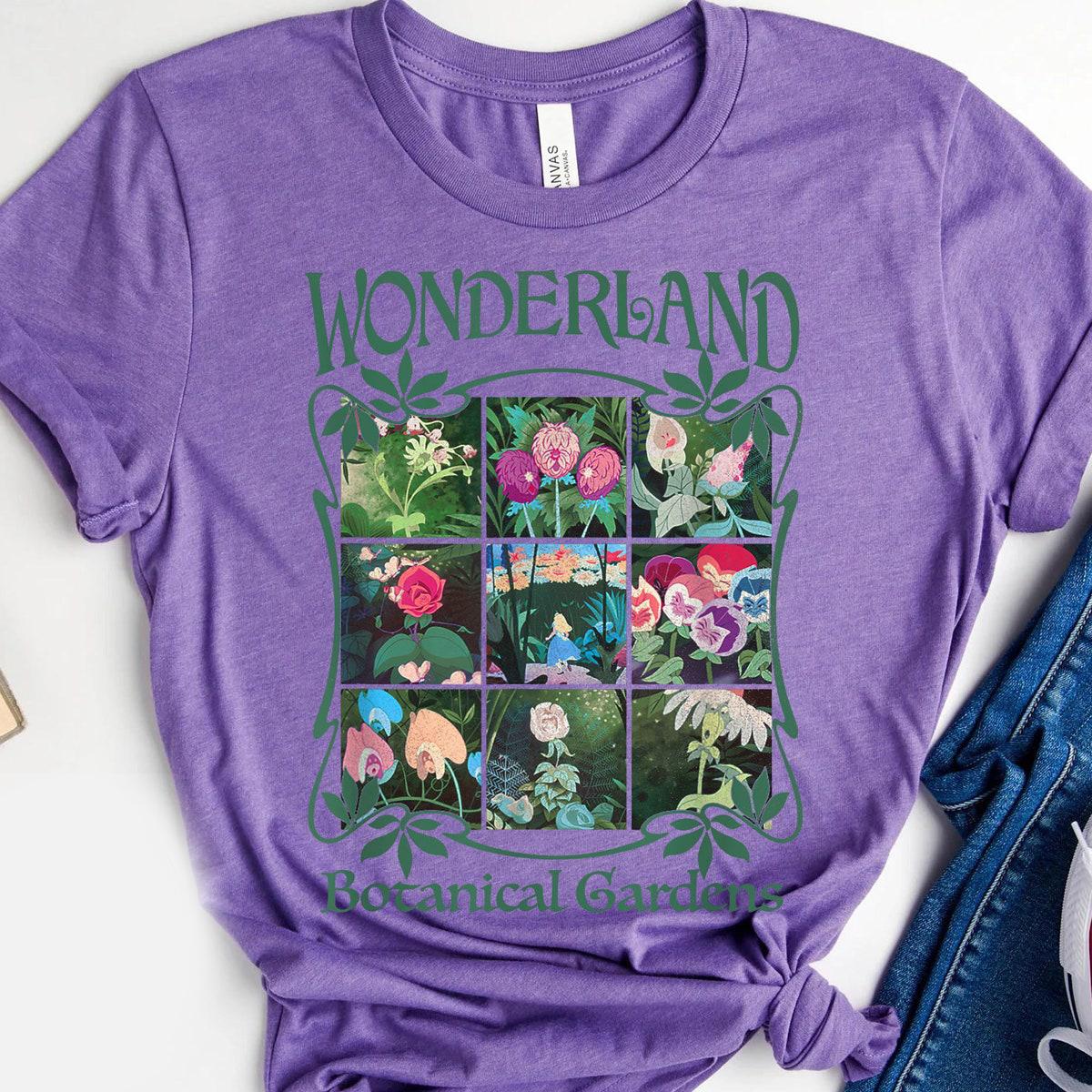 Vintage Alice In Wonder Disneyland Botanical Gardens Shirt 4