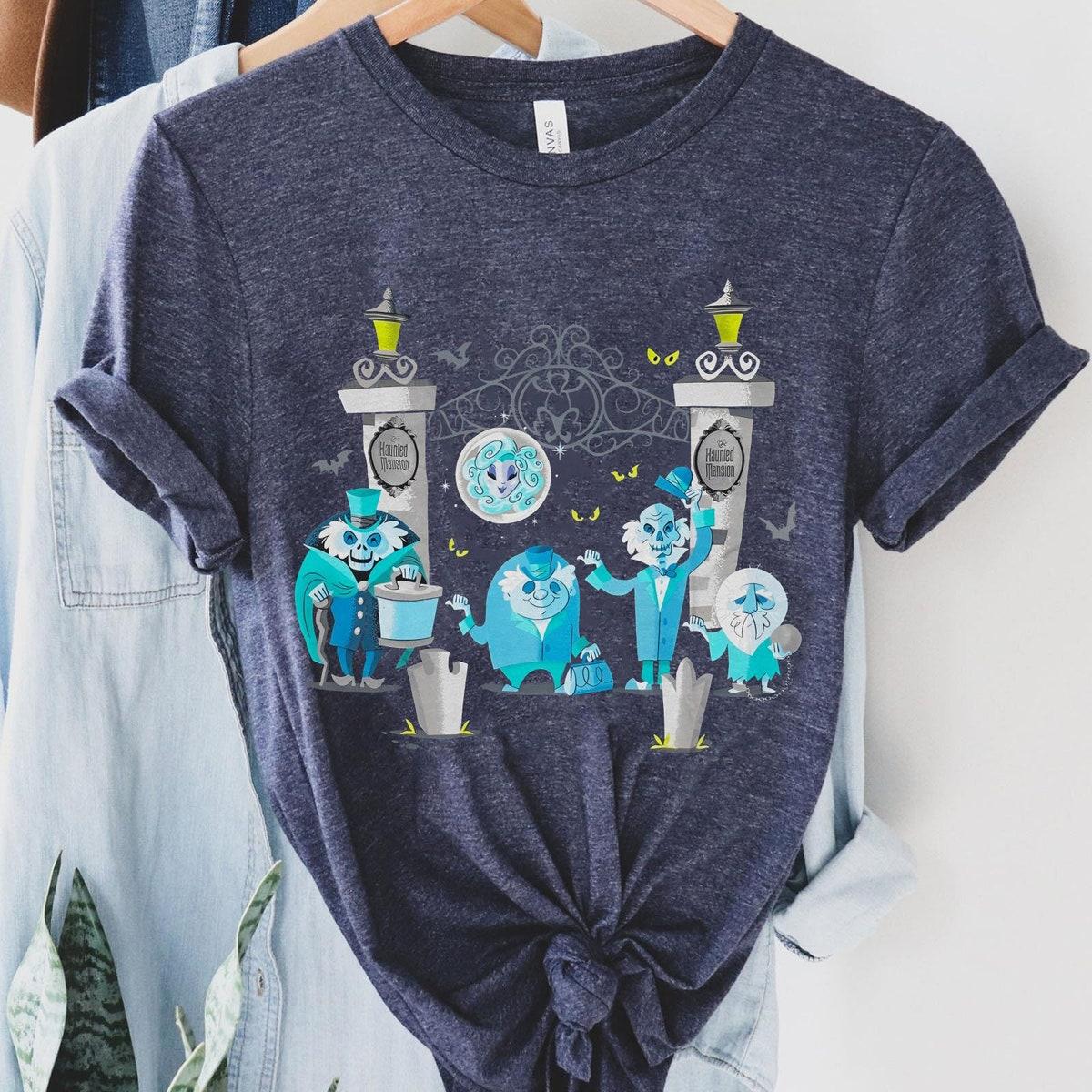 Vintage Beware Of Hitchhiking Ghosts Haunted Mansion Shirt 3